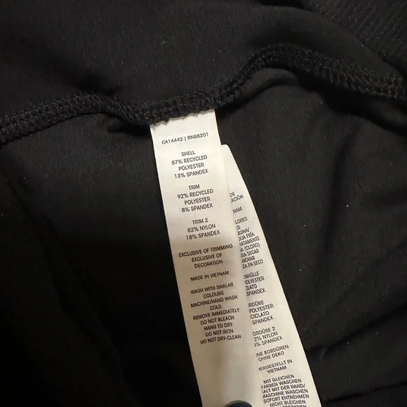 NWT MPG Blast Off Black High-Waisted Leggings - Picture 6 of 6